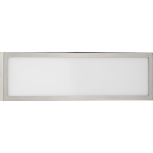 PROGRESS LIGHTING P300304-009-CS Brushed Nickel Everlume LED 16-inch Brushed Nickel Modern Style Bath Vanity Wall or Ceiling Light with Selectable 3000K/4000K Light Color