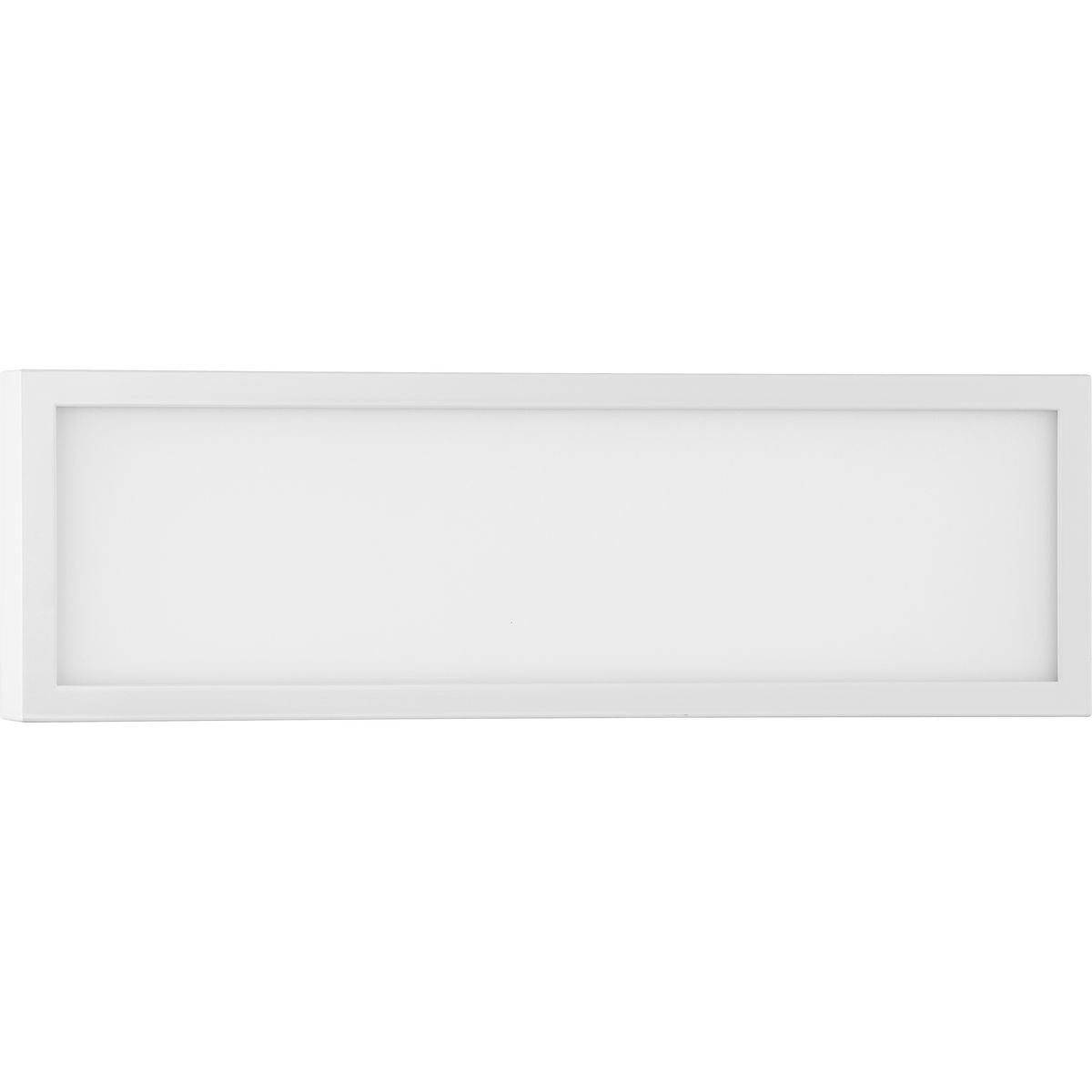 PROGRESS LIGHTING P300304-028-CS Satin White Everlume LED 16-inch Satin White Modern Style Bath Vanity Wall or Ceiling Light with Selectable 3000K/4000K Light Color