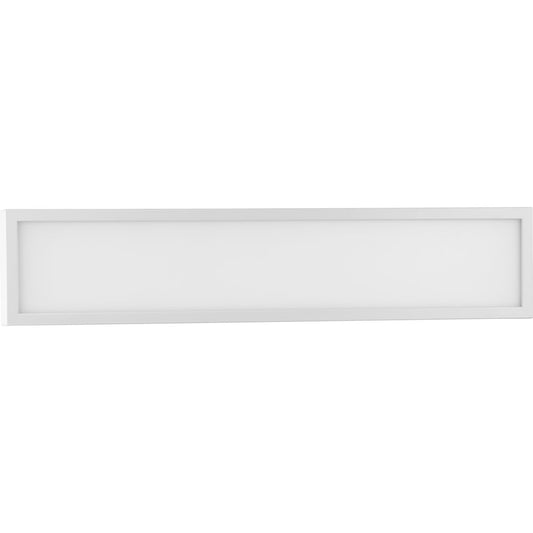 PROGRESS LIGHTING P300305-028-CS Satin White Everlume LED 24-inch Satin White Modern Style Bath Vanity Wall or Ceiling Light with Selectable 3000K/4000K Light Color