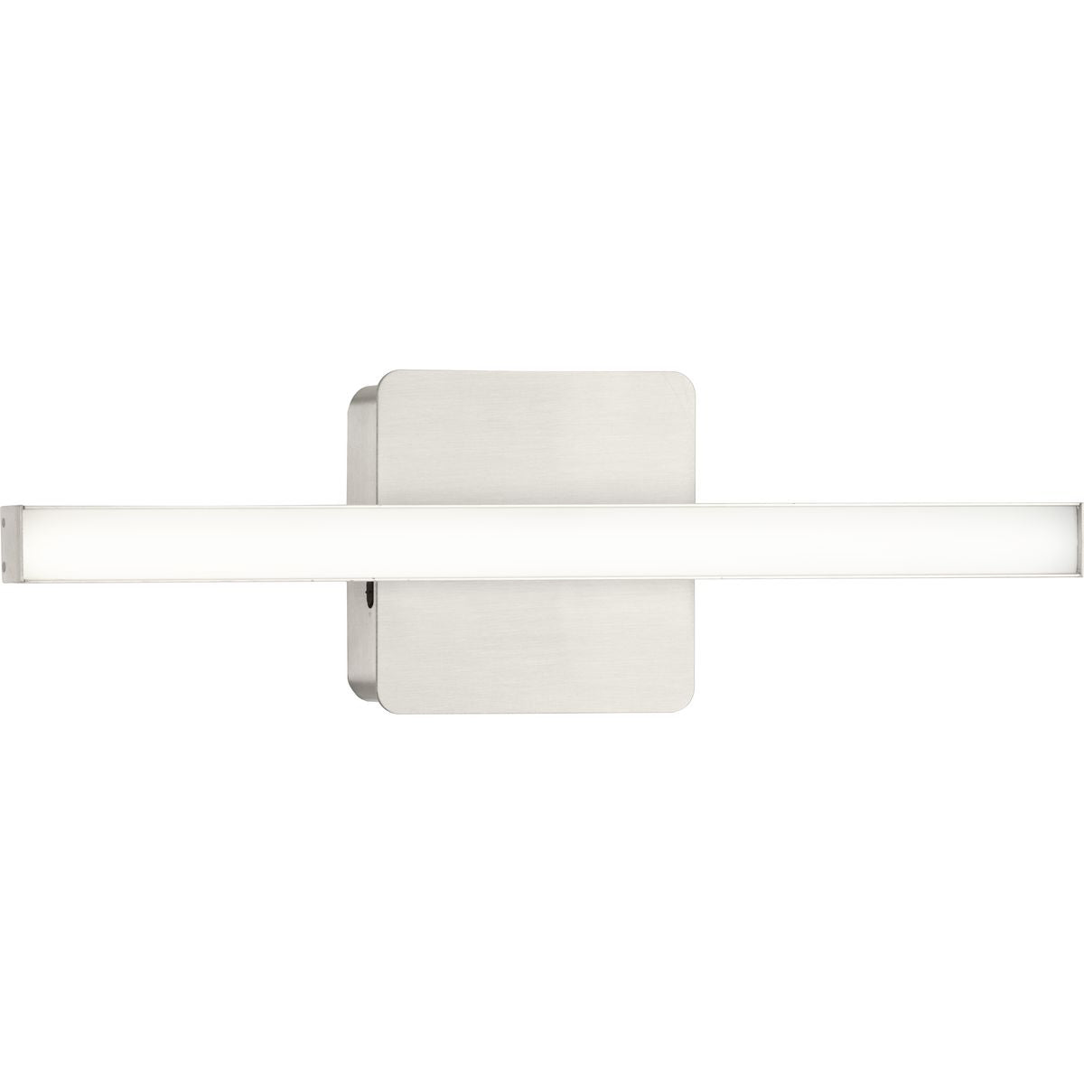 PROGRESS LIGHTING P300403-009-CS Brushed Nickel Phase 4 Collection 16 in. Brushed Nickel Small Modern Integrated 3CCT Integrated LED Linear Vanity Light