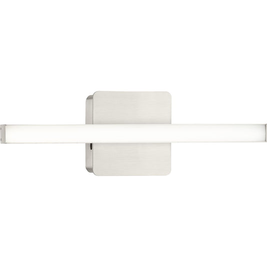 PROGRESS LIGHTING P300403-009-CS Brushed Nickel Phase 4 Collection 16 in. Brushed Nickel Small Modern Integrated 3CCT Integrated LED Linear Vanity Light