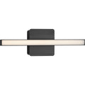 PROGRESS LIGHTING P300403-31M-CS Matte Black Phase 4 Collection 16 in. Matte Black Small Modern Integrated 3CCT Integrated LED Linear Vanity Light