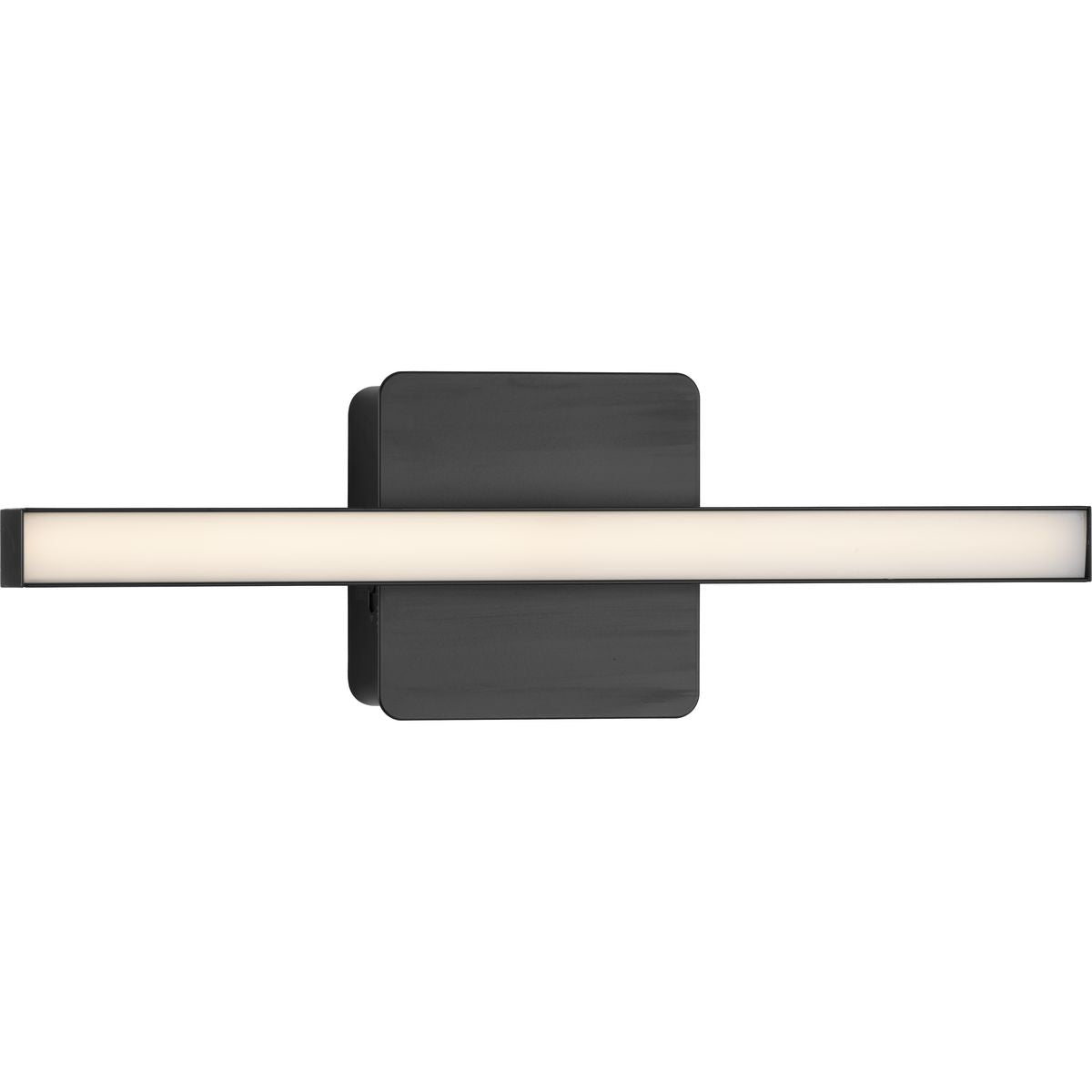 PROGRESS LIGHTING P300403-31M-CS Matte Black Phase 4 Collection 16 in. Matte Black Small Modern Integrated 3CCT Integrated LED Linear Vanity Light