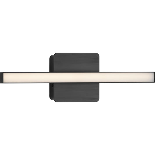 PROGRESS LIGHTING P300403-31M-CS Matte Black Phase 4 Collection 16 in. Matte Black Small Modern Integrated 3CCT Integrated LED Linear Vanity Light