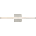 PROGRESS LIGHTING P300404-009-CS Brushed Nickel Phase 4 Collection 24 in. Brushed Nickel Medium Modern Integrated 3CCT Integrated LED Linear Vanity Light