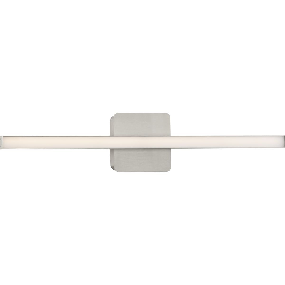 PROGRESS LIGHTING P300404-009-CS Brushed Nickel Phase 4 Collection 24 in. Brushed Nickel Medium Modern Integrated 3CCT Integrated LED Linear Vanity Light