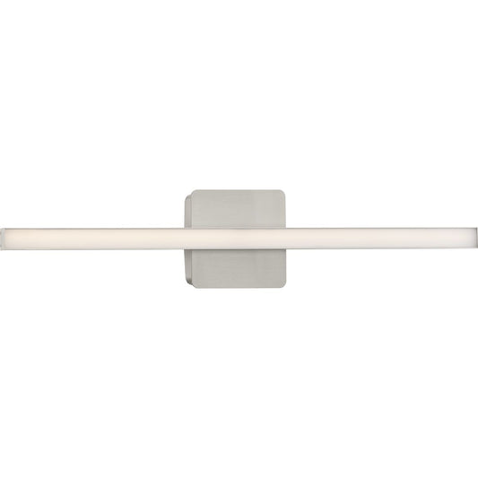 PROGRESS LIGHTING P300404-009-CS Brushed Nickel Phase 4 Collection 24 in. Brushed Nickel Medium Modern Integrated 3CCT Integrated LED Linear Vanity Light