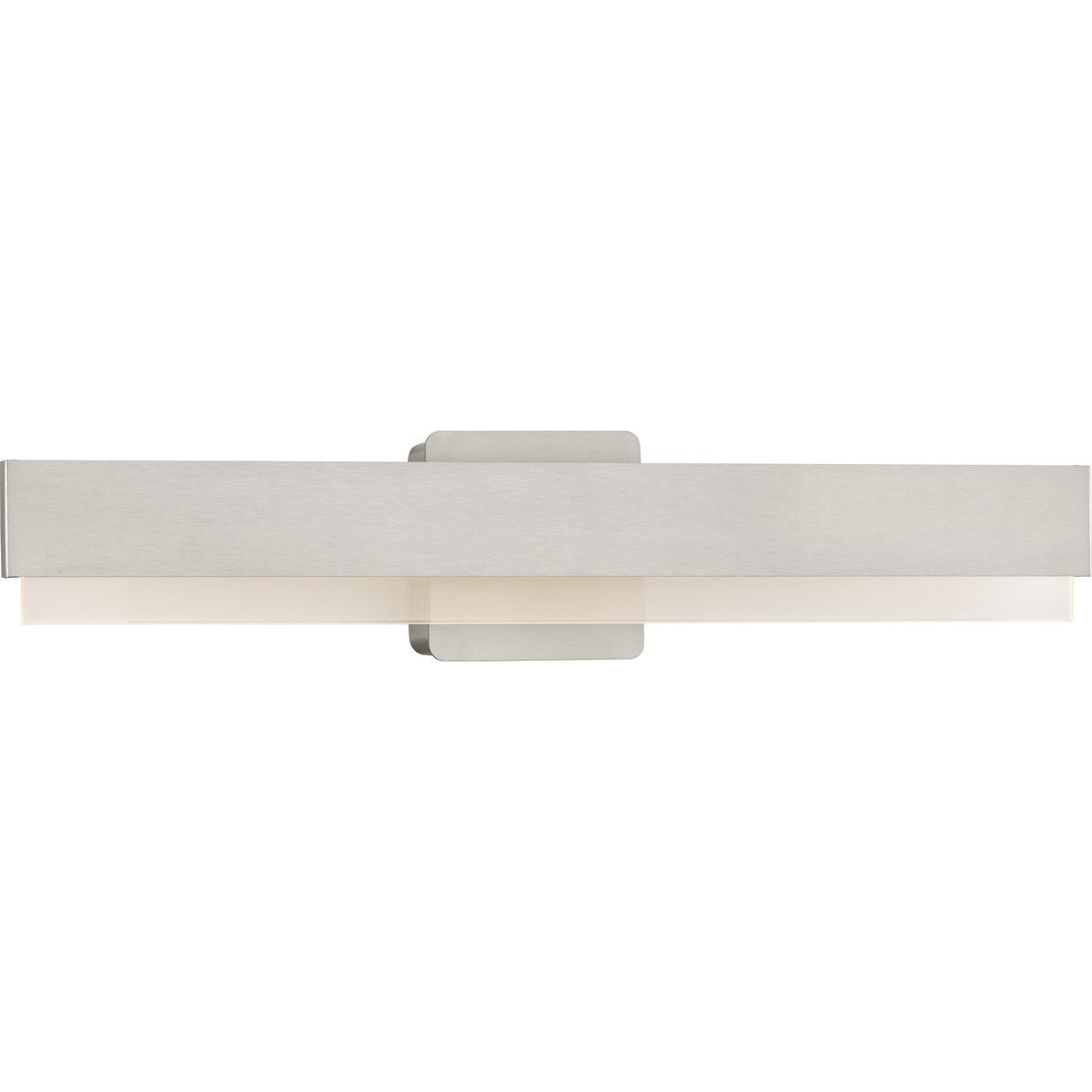 PROGRESS LIGHTING P300406-009-CS Brushed Nickel Semblance Collection 24 in. Brushed Nickel Medium Modern 3CCT Integrated LED Linear Vanity Light