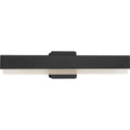PROGRESS LIGHTING P300406-31M-CS Matte Black Semblance Collection 24 in. Matte Black Medium Modern 3CCT Integrated LED Linear Vanity Light