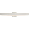 PROGRESS LIGHTING P300407-009-CS Brushed Nickel Semblance Collection 32 in. Brushed Nickel Medium Modern 3CCT Integrated LED Linear Vanity Light