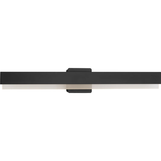 PROGRESS LIGHTING P300407-31M-CS Matte Black Semblance Collection 32 in. Matte Black Medium Modern 3CCT Integrated LED Linear Vanity Light