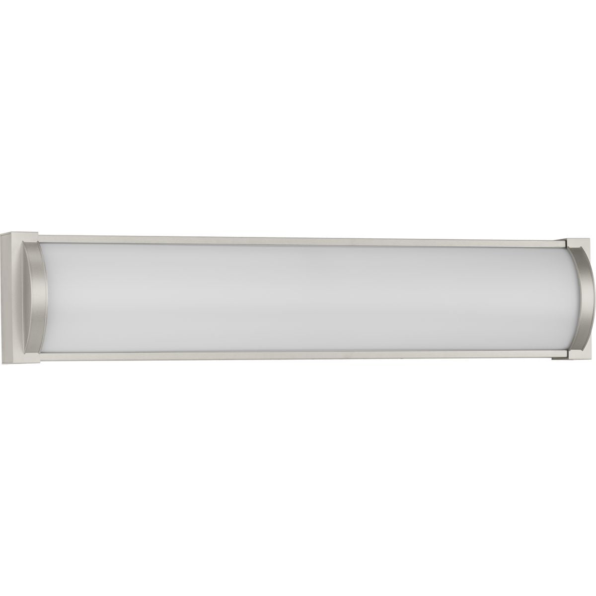 PROGRESS LIGHTING P300408-009-30 Brushed Nickel Barril Collection 24 in. Brushed Nickel Medium Modern Integrated LED Linear Vanity Light