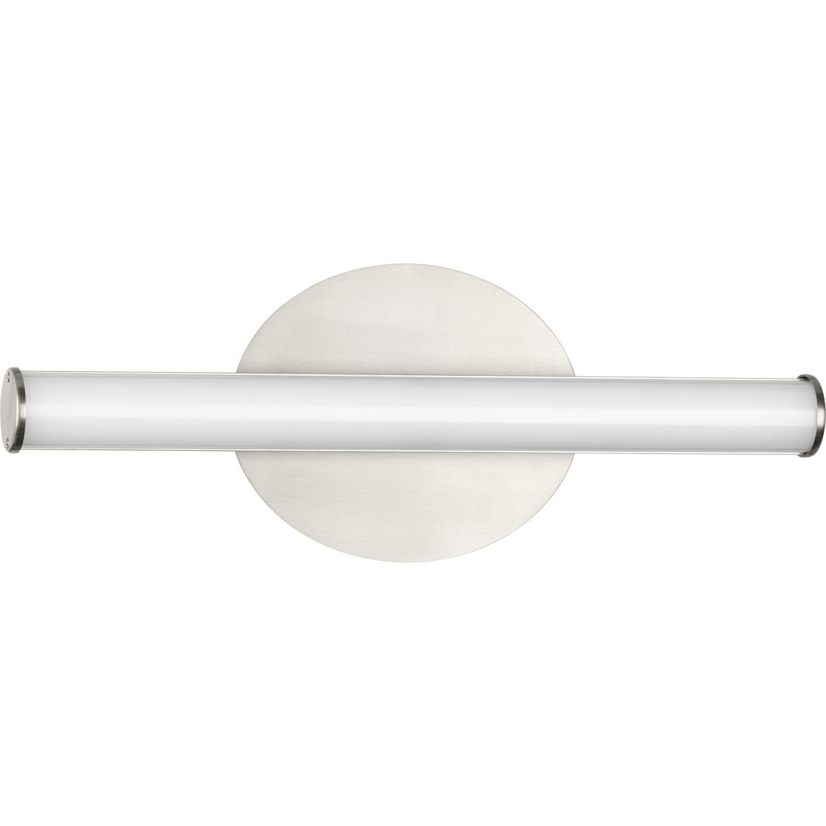 PROGRESS LIGHTING P300410-009-CS Brushed Nickel Phase 3 Collection 16 in. Brushed Nickel Small Modern 3CCT Integrated LED Linear Vanity Light