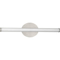 PROGRESS LIGHTING P300411-009-CS Brushed Nickel Phase 3 Collection 24 in. Brushed Nickel Medium Modern 3CCT Integrated LED Linear Vanity Light