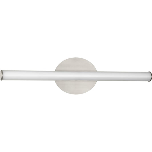 PROGRESS LIGHTING P300411-009-CS Brushed Nickel Phase 3 Collection 24 in. Brushed Nickel Medium Modern 3CCT Integrated LED Linear Vanity Light