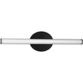 PROGRESS LIGHTING P300411-31M-CS Matte Black Phase 3 Collection 24 in. Matte Black Medium Modern 3CCT Integrated LED Linear Vanity Light