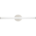 PROGRESS LIGHTING P300412-009-CS Brushed Nickel Phase 3 Collection 32 in. Brushed Nickel Large Modern 3CCT Integrated LED Linear Vanity Light