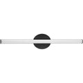 PROGRESS LIGHTING P300412-31M-CS Matte Black Phase 3 Collection 32 in. Matte Black Large Modern 3CCT Integrated LED Linear Vanity Light