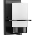 PROGRESS LIGHTING P300413-31M Matte Black Reiss Collection One-Light Modern Farmhouse Matte Black Vanity Light
