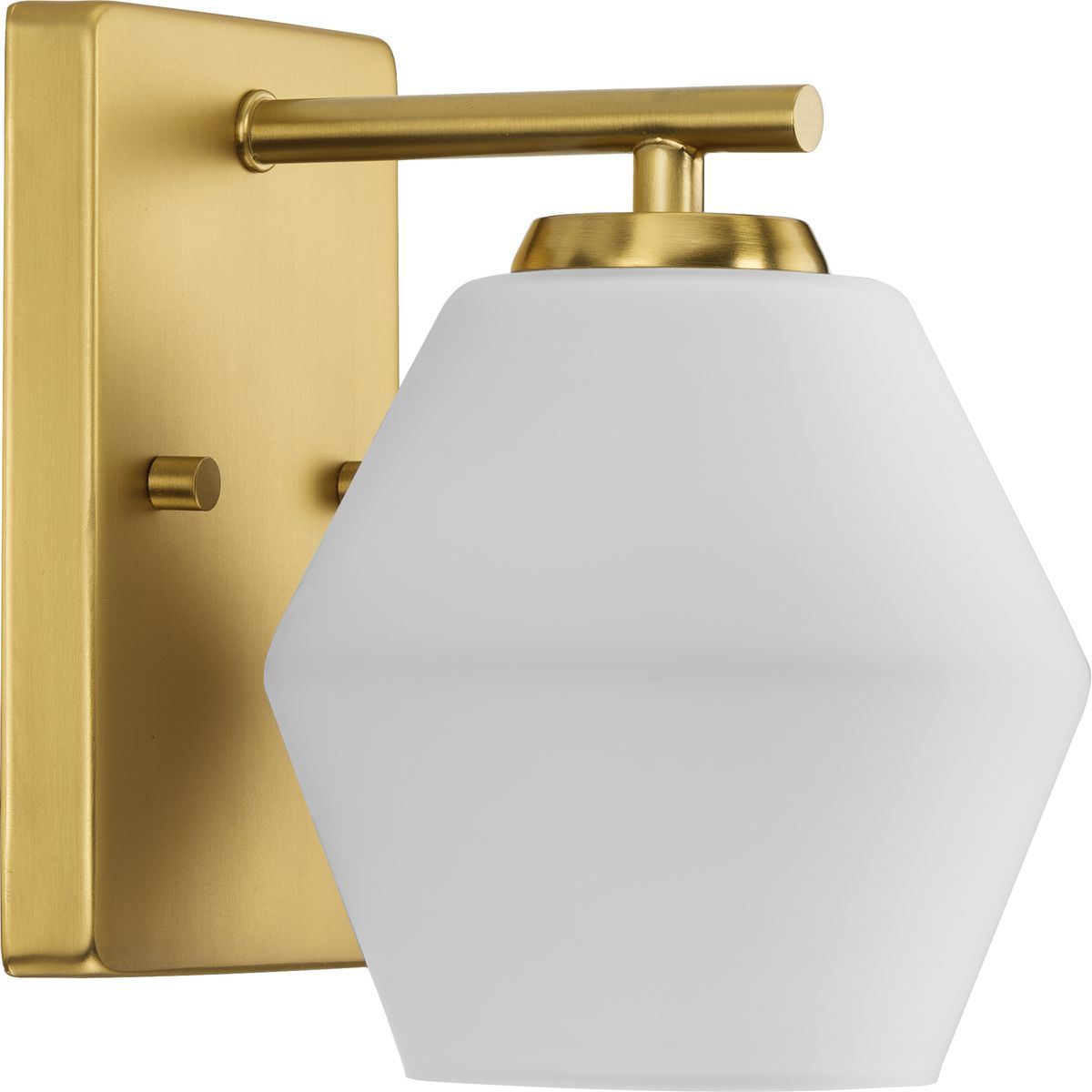 PROGRESS LIGHTING P300430-191 Brushed Gold Copeland Collection One-Light Brushed Gold Mid-Century Modern Vanity Light