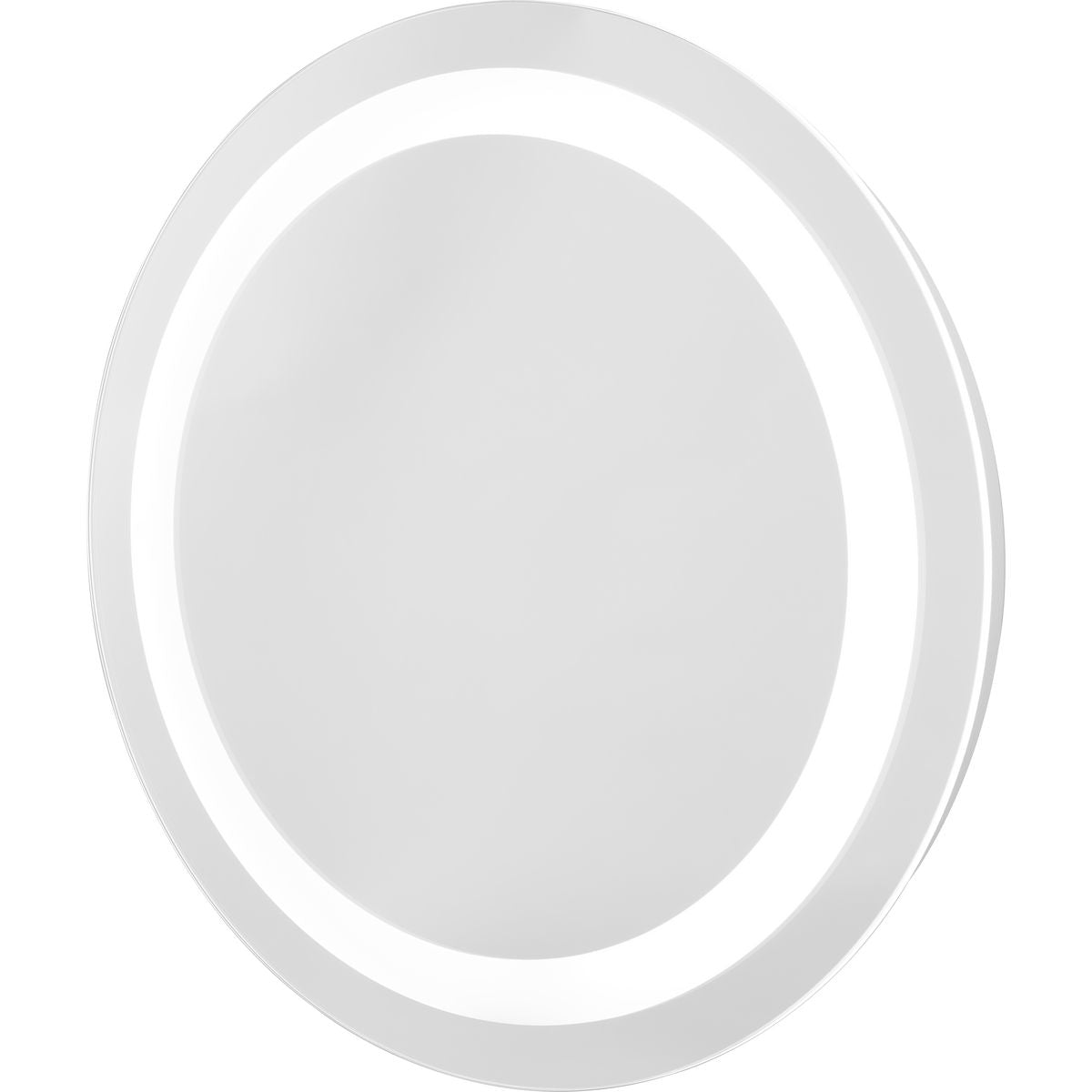 PROGRESS LIGHTING P300454-030-30 White Captarent Collection 24 in. Round Illuminated Integrated LED White Modern Mirror
