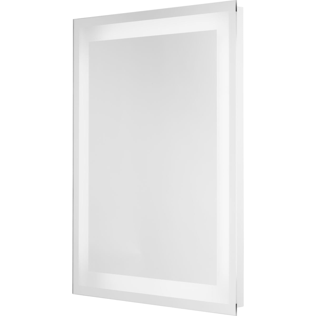 PROGRESS LIGHTING P300455-030-30 White Captarent Collection 30x36 in. Rectangular Illuminated Integrated LED White Modern Mirror