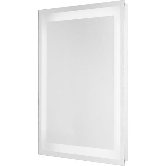 PROGRESS LIGHTING P300455-030-30 White Captarent Collection 30x36 in. Rectangular Illuminated Integrated LED White Modern Mirror