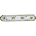 PROGRESS LIGHTING P3025-15 Polished Chrome Broadway Collection Four-Light Polished Chrome Traditional Bath Vanity Light