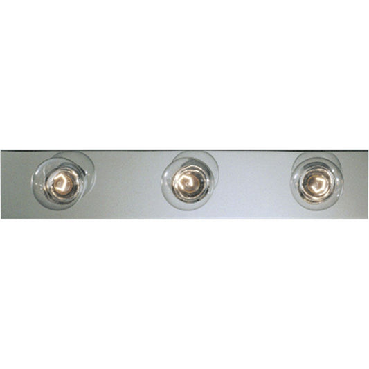 PROGRESS LIGHTING P3114-15 Polished Chrome Broadway Collection Three-Light Polished Chrome Traditional Bath Vanity Light