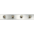 PROGRESS LIGHTING P3115-15 Polished Chrome Broadway Collection Four-Light Polished Chrome Traditional Bath Vanity Light