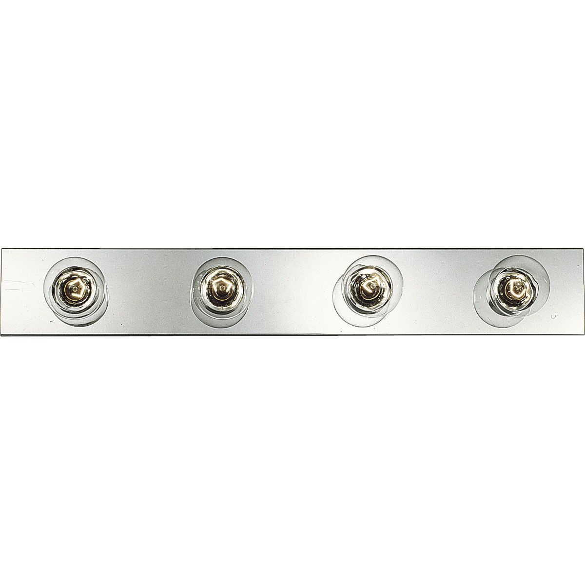 PROGRESS LIGHTING P3115-15 Polished Chrome Broadway Collection Four-Light Polished Chrome Traditional Bath Vanity Light