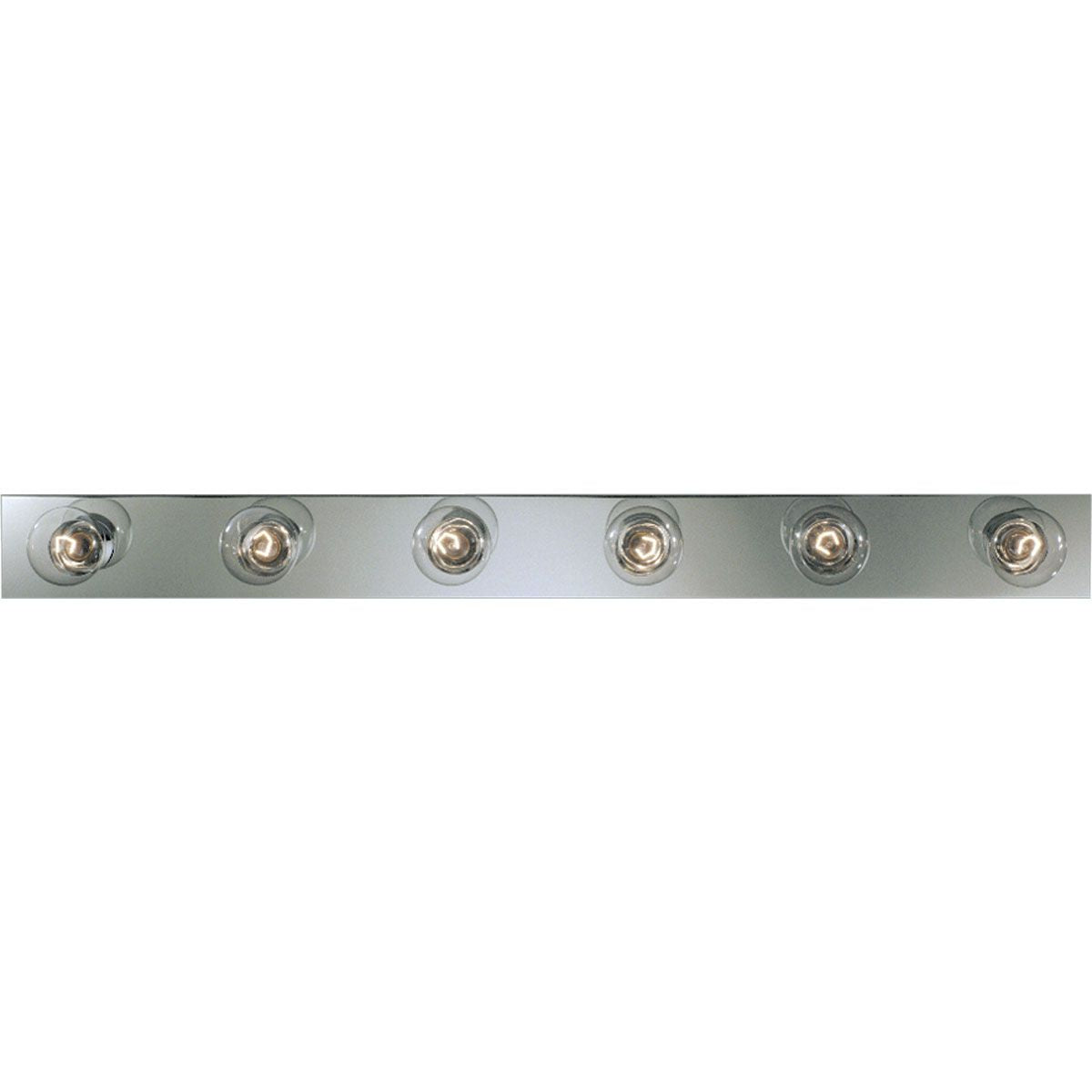 PROGRESS LIGHTING P3117-15 Polished Chrome Broadway Collection Six-Light Polished Chrome Traditional Bath Vanity Light