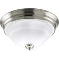 PROGRESS LIGHTING P3184-09 Brushed Nickel Torino Collection Two-Light 14-5/8" Close-to-Ceiling