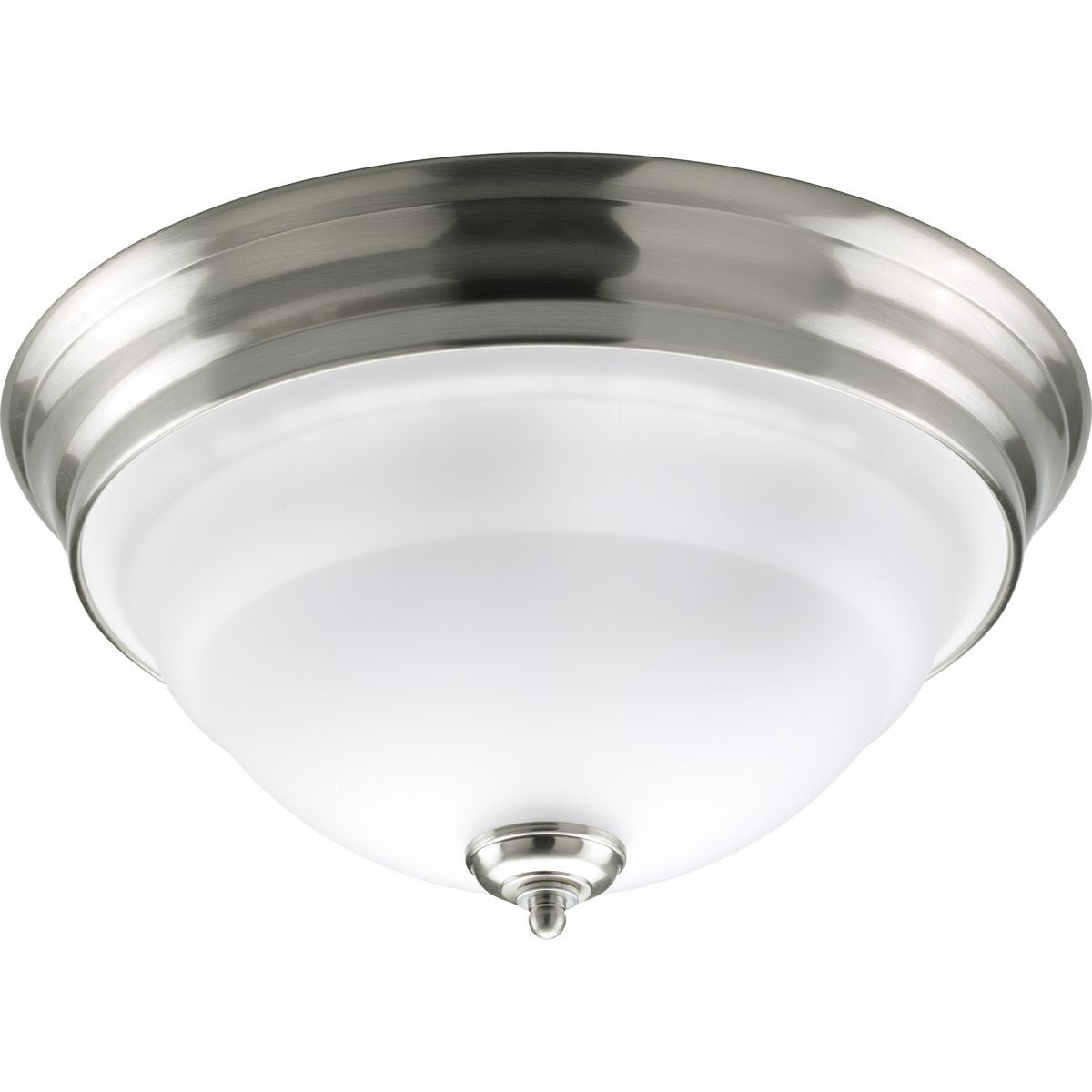 PROGRESS LIGHTING P3184-09 Brushed Nickel Torino Collection Two-Light 14-5/8" Close-to-Ceiling