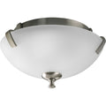 PROGRESS LIGHTING P3290-09 Brushed Nickel Wisten Collection Two-Light 14" Close-to-Ceiling