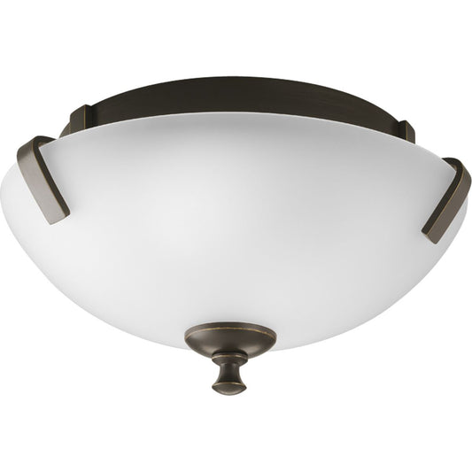 PROGRESS LIGHTING P3290-20 Antique Bronze Wisten Collection Two-Light 14" Close-to-Ceiling