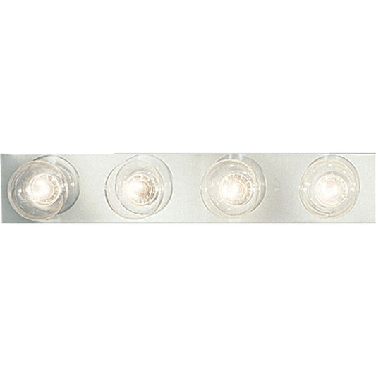 PROGRESS LIGHTING P3298-15 Polished Chrome Broadway Collection Four-Light Polished Chrome Traditional Bath Vanity Light