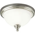 PROGRESS LIGHTING P3311-09 Brushed Nickel Madison Collection One-Light 12" Close-to-Ceiling