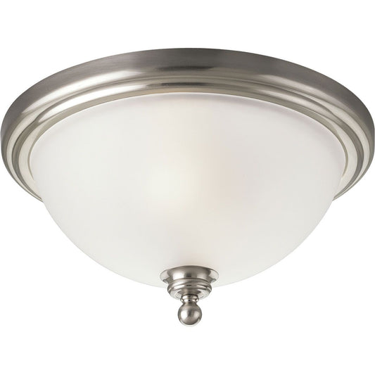 PROGRESS LIGHTING P3312-09 Brushed Nickel Madison Collection Two-Light 15-3/4" Close-to-Ceiling