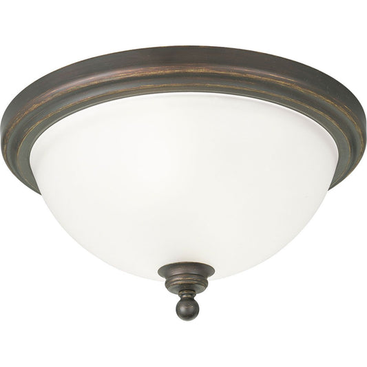 PROGRESS LIGHTING P3312-20 Antique Bronze Madison Collection Two-Light 15-3/4" Close-to-Ceiling