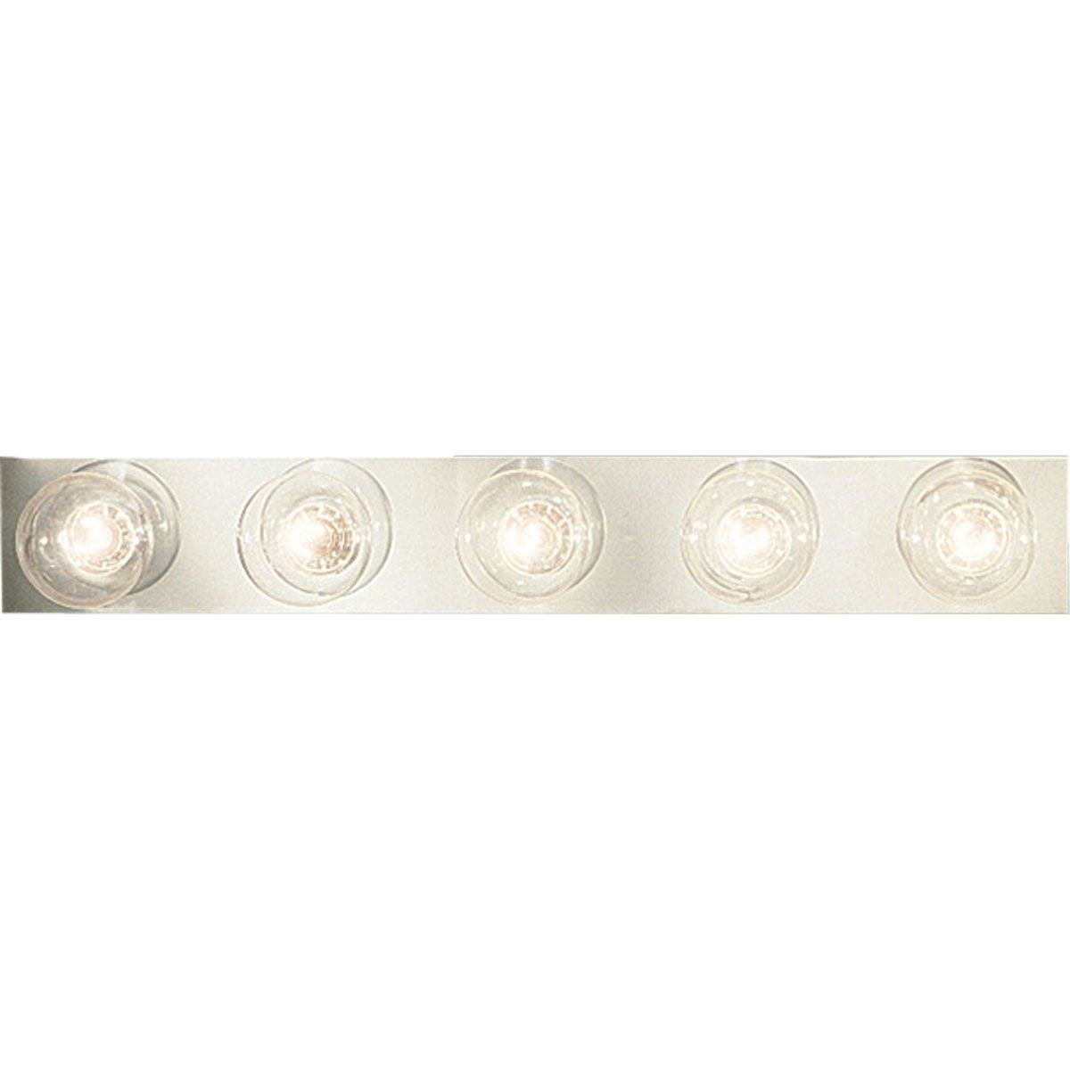 PROGRESS LIGHTING P3335-15 Polished Chrome Broadway Collection Five-Light Polished Chrome Traditional Bath Vanity Light