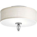 PROGRESS LIGHTING P3402-15 Polished Chrome Status Collection 13" Two-Light Flush Mount