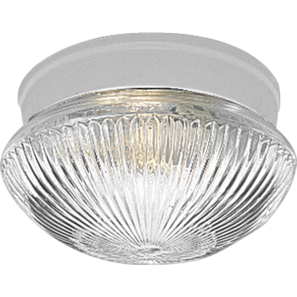 PROGRESS LIGHTING P3405-30 White One-Light 7-1/2" Close-to-Ceiling