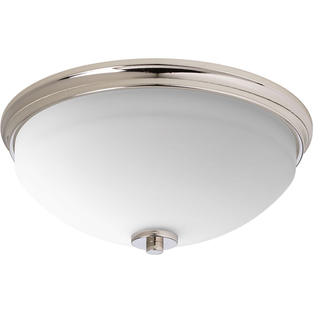 PROGRESS LIGHTING P3423-104 Polished Nickel Replay Collection Two-light 14" Flush Mount