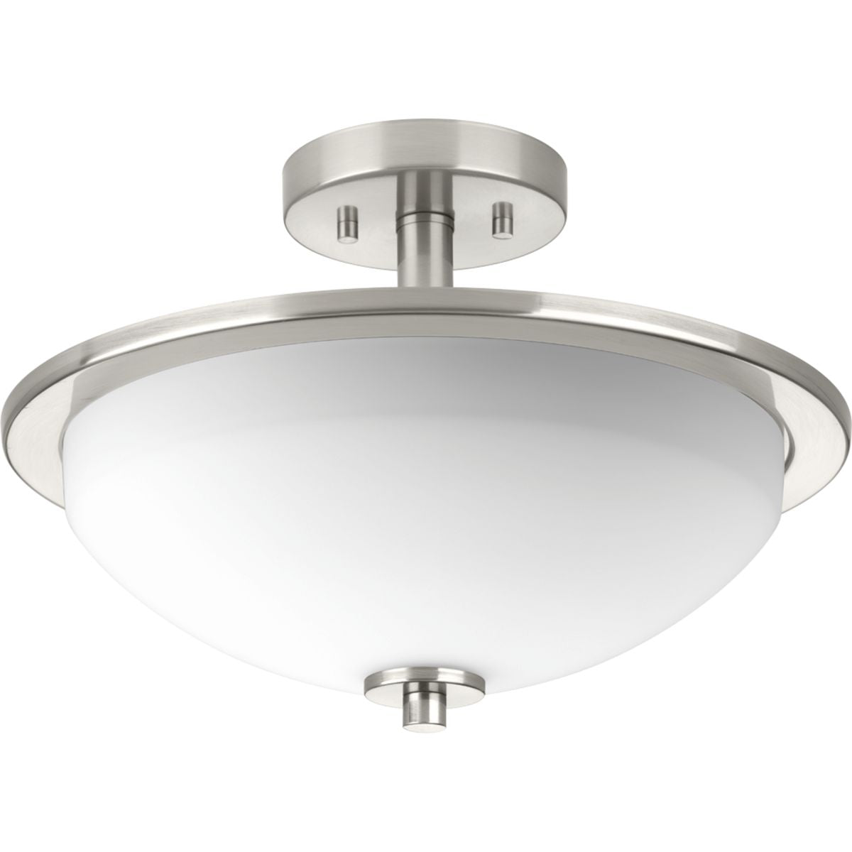 PROGRESS LIGHTING P3424-09 Brushed Nickel Replay Collection Two-light 14-3/4" Semi-Flush