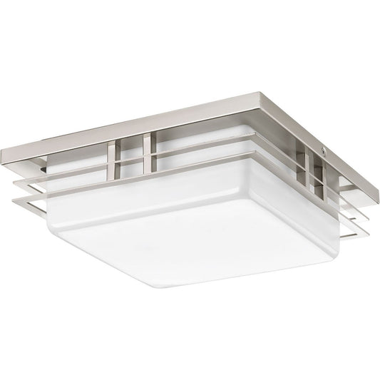 PROGRESS LIGHTING P3447-0930K9 Brushed Nickel Helm Collection One-Light 11" LED Flush Mount