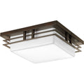 PROGRESS LIGHTING P3447-2030K9 Antique Bronze Helm Collection One-Light 11" LED Flush Mount