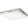 PROGRESS LIGHTING P3449-0930K9 Brushed Nickel Helm Collection Three-Light 18" LED Flush Mount