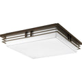 PROGRESS LIGHTING P3449-2030K9 Antique Bronze Helm Collection Three-Light 18" LED Flush Mount