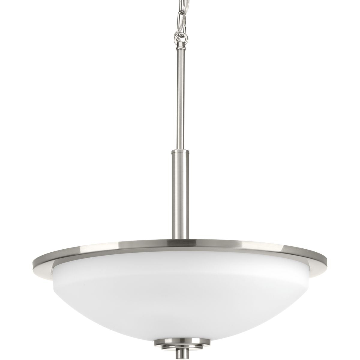 PROGRESS LIGHTING P3450-09 Brushed Nickel Replay Collection Three-light Inverted Pendant